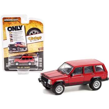 1984 Jeep Cherokee Chief Red with Black Stripes "Vintage Ad Cars" Series 5 1/64 Diecast Model Car by Greenlight