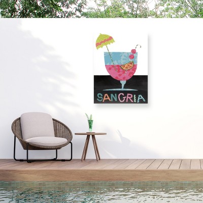 "Mix Me A Drink V" Outdoor Canvas