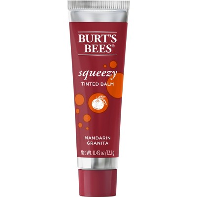 Burt's Bees Squeezy Tinted Lip Balm - Mandarin Granita - 0.43oz