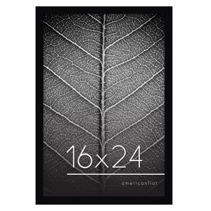 Americanflat 16x24 Poster Frame with Polished Plexiglass, Epic Collection, Gallery Wall Frames with Engineered Wood, Black - 1 of 4
