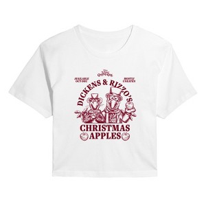 Women's - The Muppets - Dickens Rizzo Apples Cropped Graphic T-Shirt - 1 of 4