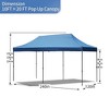 Maggift Canopies and Gazebos, Instant Setup Shade for Camping, Parties or Outdoor Events, Easy to Set Up and Take Down, Blue，240"*120"*132" - 2 of 4