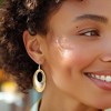 Ross-Simons Italian Sterling Silver and 18kt Gold Over Sterling Double-Oval Drop Earrings - 2 of 3