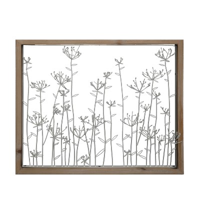 VIP Metal 19.5 in. White Wired Flower Frame