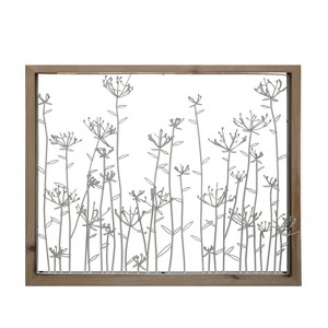 VIP Metal 19.5 in. White Wired Flower Frame - 1 of 2