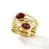Ross-Simons 1.60 ct. t.w. Garnet Highway Ring in 18kt Gold Over Sterling - 4 of 4