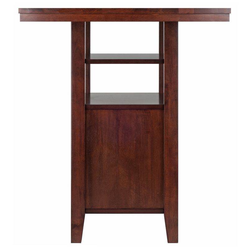 Albany High Table with Cabinet Walnut - Winsome, 4 of 10