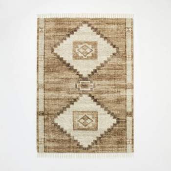 Double Medallion Persian Style Rug Tan - Threshold™ designed with Studio McGee