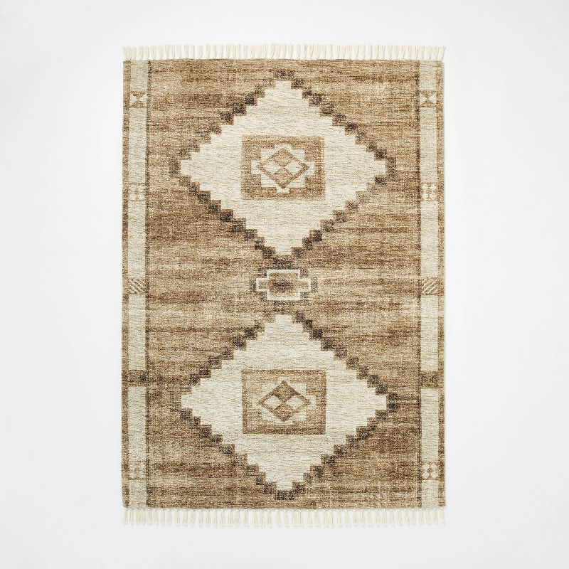 Double Medallion Persian Style Rug Tan - Threshold™ designed with Studio McGee, 1 of 10
