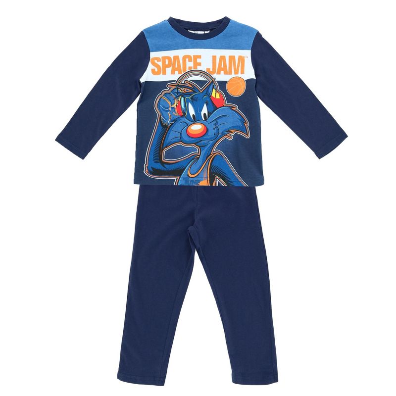 Textiel Trade Boy's Space Jam Long Pajama Set, 1 of 4