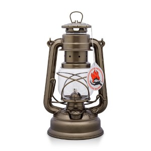 Feuerhand Outdoor Kerosene Fuel Lantern, German Made Weather Resistant Baby Special 276 Galvanized Hurricane Lamp for Camping or Patio, 10 Inches - 1 of 4