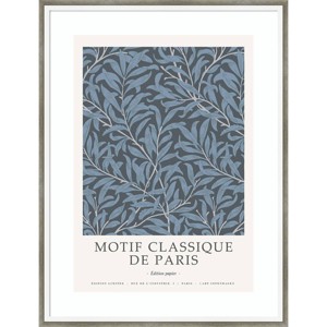 19" x 25" Motif Classique IV by Design Fabrikken - Amanti Art: Vintage Style, Botanical Theme, Hardwood Frame - 1 of 4