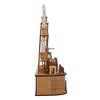 Kurt Adler 14.17-Inch Wooden Light-Up Musical Santa Christmas Village - 2 of 4