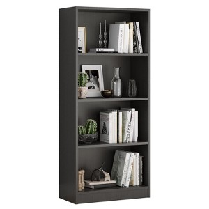 Sevobal Decorarive Bookshelf Freestanding Tall Bookshelf Adjustable Shelves for Home Office, Gray, 24.4"*11.6"*55.9" - 1 of 4