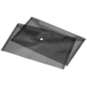 Unique Bargains Home Office Plastic Envelopes File Folders with Snap Button 12 Pcs - 1 of 4