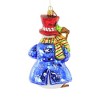 Huras 6.5 Inch Dapper Snow Gent Ornament Snowman Cardinal Tree Ornaments - 2 of 3