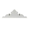 Olivia & May Wood Geometric Carved Arabesque Wall Decor White : Farmhouse Style, Botanical Carving, Vertical Orientation - 3 of 4