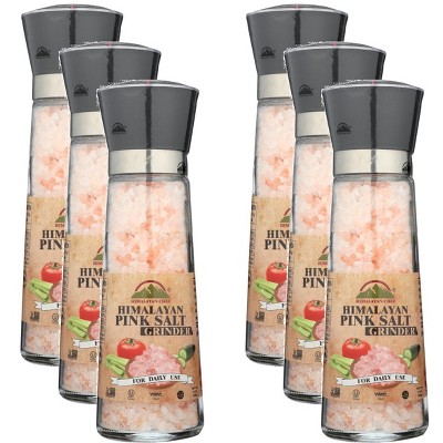 Himalayan Chef Grinder Salt Himalayan Pink - Pack of 6 - 13  OZ