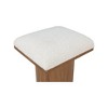 Meridian Furniture,Pavilion Black Boucle Fabric Bench/Stool - 4 of 4