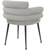 UNISOAR Accent Chair Curved Back Dining Chairs with Black Tapered Metal Legs for Dining Room - 4 of 4