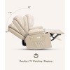 Recliner Chair with Heat and Massage - 360° Swivel&Faux Leather Rocking Chair with Cup Holder for Living Rooms, Bedrooms - 4 of 4