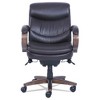 La-Z-Boy Woodbury Mid-Back Executive Chair, Supports Up to 300 lb, 18.75" to 21.75" Seat Height, Brown Seat/Back, Weathered Sand Base - 2 of 4