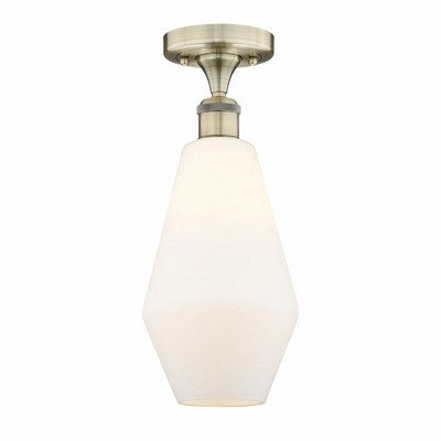 Cindyrella - 1 Light Semi-Flush Mount In Nautiical Style-14.75 Inches Tall and 7 Inches Wide
