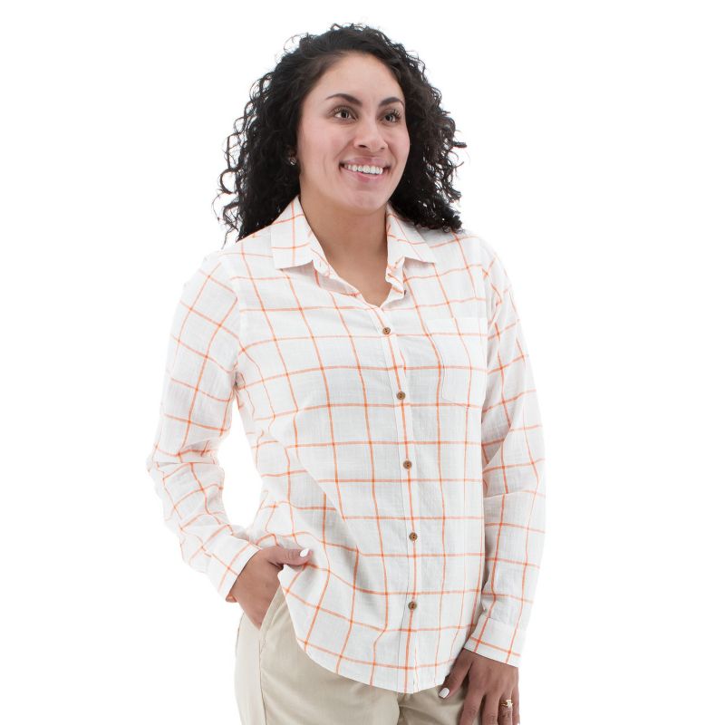 Aventura Clothing Women's Sulien Long Sleeve Collared Neck Button Down Shirt, 3 of 6