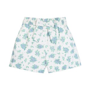 Hope & Henry Girls' Pull-On Cinched Waist Linen Short, Toddler - 1 of 4