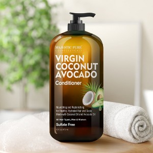 Majestic Pure Avocado Coconut Conditioner for Dry & Damaged Hair - Sulfate Free, 16 Fl Oz - 1 of 4