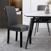 Tangkula 2-Piece Upholstered Linen Fabric Dining Chairs with High Backrest & Padded Seat - 2 of 4