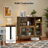 39.5 In. Buffet Storage Cupboard with Glass Door and Adjustable Shelves - 4 of 4