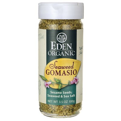 Eden Foods Organic Seaweed Gomasio - Sesame Seeds, Seaweed & Sea Salt 3.5 oz Jar.