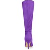 Allegra K Women's Pointed Toe Side Zip Stiletto Heel Knee High Boots - 3 of 4