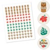 Big Dot of Happiness Tropical Luau - Hawaiian Beach Party Round Candy Sticker Favors - Labels Fits Chocolate Candy (1 sheet of 108) - 2 of 4