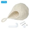 Unique Bargains Handmade Cotton Rope Natural Durable Space-Saving Hanging Basket 2 Pcs - 3 of 4