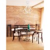 Elegant Lighting Dahlia 3 light in White Flush mount - 4 of 4