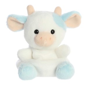 Aurora Mini Skyla Blueberry Cow Palm Pals Adorable Stuffed Animal Blue 4.5" - 1 of 4