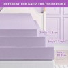 MAYEERTY 2 Inch Queen Mattress Topper - Premium Firm Memory Foam, Ventilated, Cooling Gel-Infused, High-Density for Comfort - 4 of 4