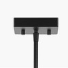 Globe Electric Pendant Light with Seeded Glass Shade Matte Black - 4 of 4