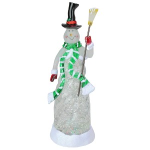 Northlight LED Lighted Color Changing Snowman Christmas Glittering Snow Dome - 11" - 1 of 3