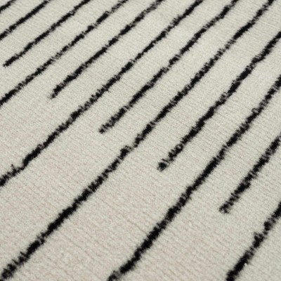 Hauteloom Angus Black&White Geometric Area Rug