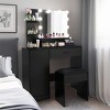 Vanity Desk with Mirror and Lights, Makeup Vanity with Drawer & Storage Cabinet, 3 Adjustable Lighting Colors - 2 of 4