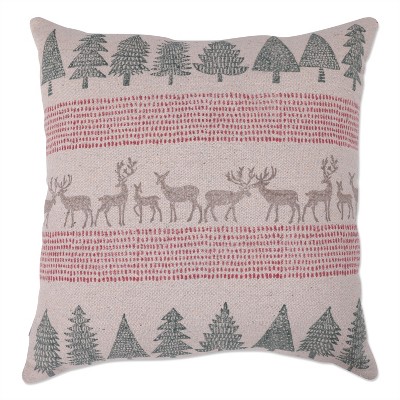 Woodland Throw Pillow Natural - Pillow Perfect