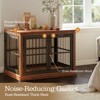 42in Large Dog Crate Furniture – Solid Wood Indoor Dog Kennel With 4 Silent Escape-proof Doors, End Table Style Decorative Crate - 4 of 4