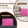 FDW Massage Table Massage Bed 3 Fold Portable 73" L x 32" W Height Adjustable Lightweight Spa Table Facial Cradle Bed with Carry Case - 4 of 4