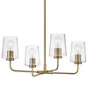 Lark Kline 4 - Light Chandelier in  Lacquered Brass - 3 of 4