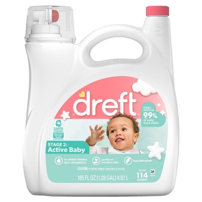 Image of Dreft Stage 2: Active Baby Liquid Laundry Detergent - 165 fl oz