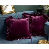 LISM 18x18 Inches Velvet Pillowcases,Decorative Throw Pillow Cover Pack of 2 - 2 of 4