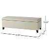 CAVINAS 51.25" Storage Ottoman Bench with Hidden Storage,Plush Footstool  with Soft-Close Hinges, Storage Bench for Living Room,Entryway - 3 of 4